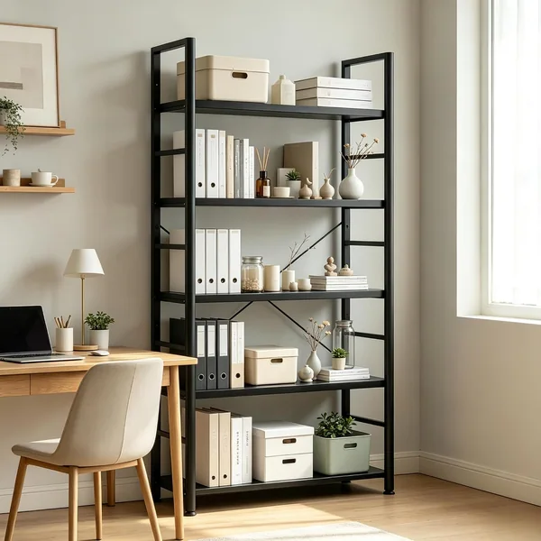 HULKFIT 5-Tier Open Bookshelf
