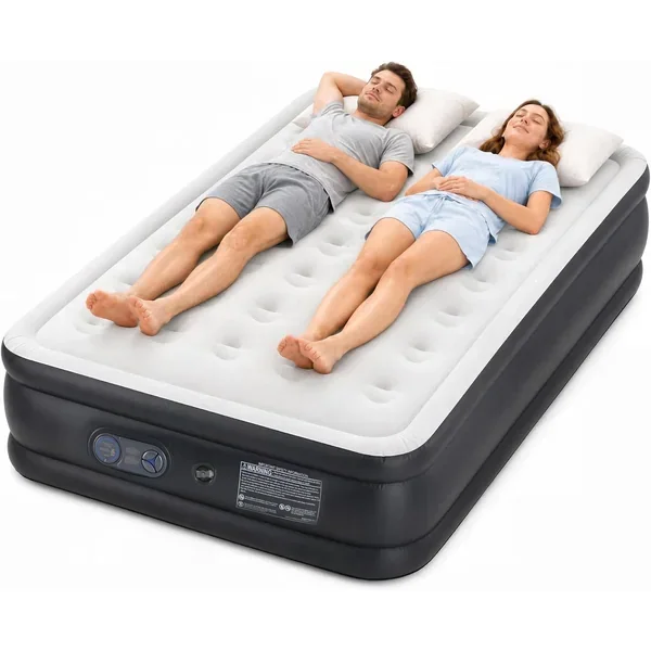 HULKFIT Air Mattress with Built-in Pump