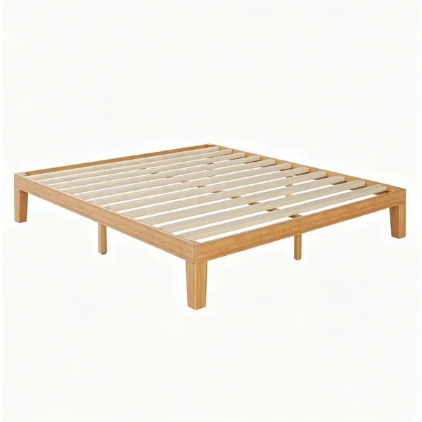 HULKFIT Solid Wood Platform Bed Frame