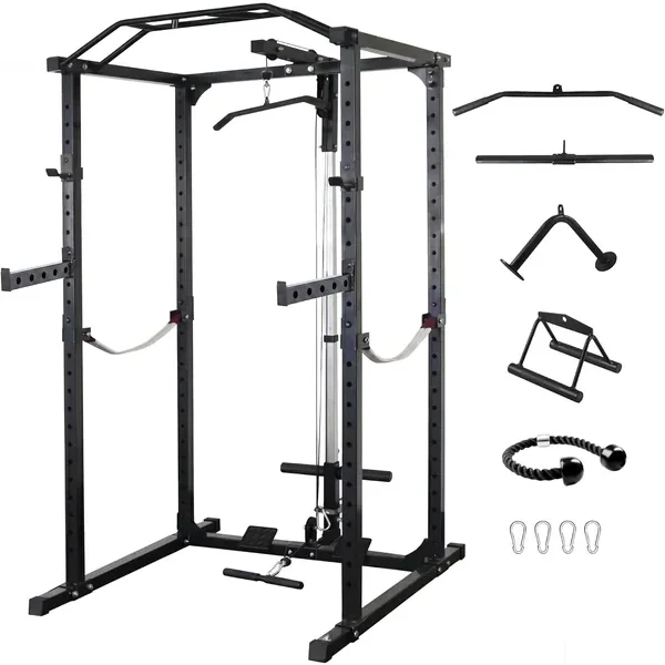 HULKFIT 800 lb Power Cage Squat Rack