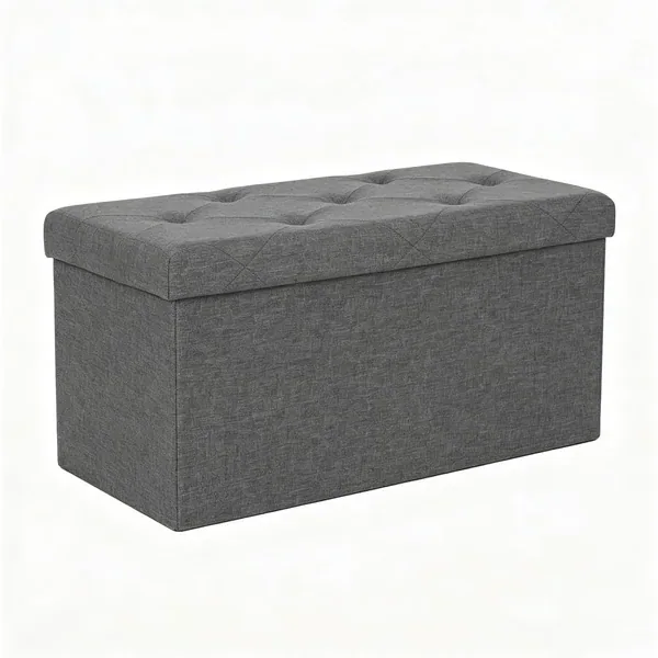 HULKFIT Folding Storage Ottoman Bench