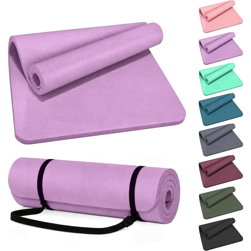 HULKFIT Thick Yoga Mat with Strap