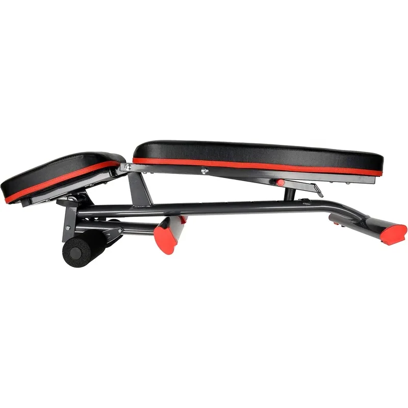 HULKFIT Adjustable Folding Utility Bench, 120 x 81 x 31.5 inch · Black