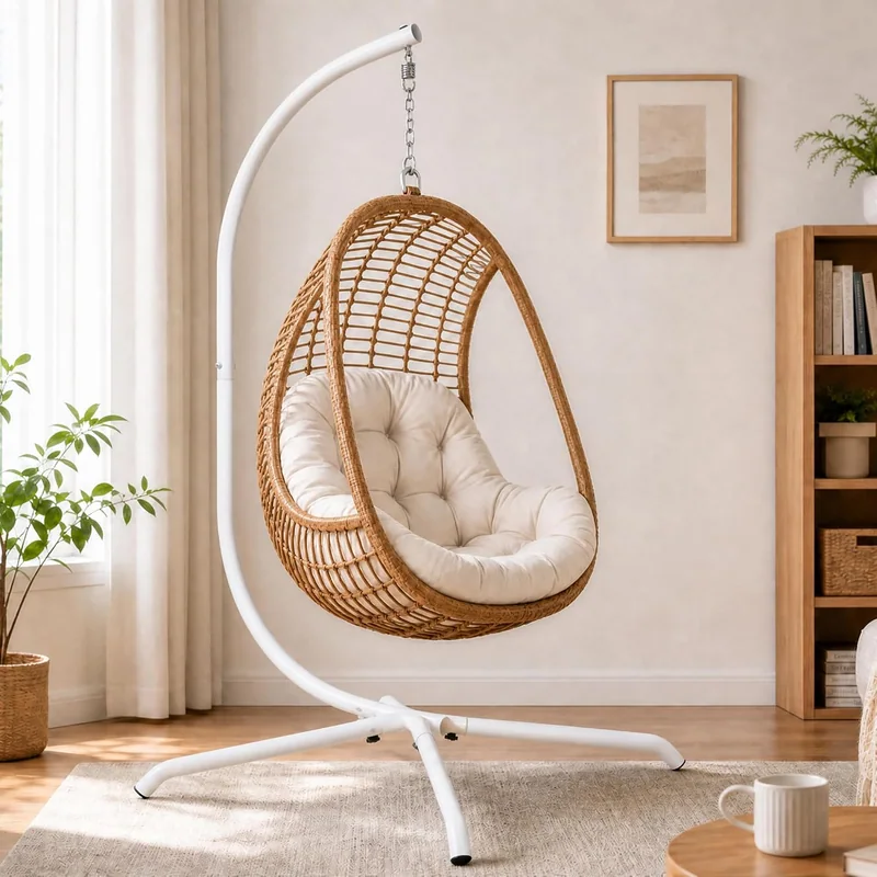 HULKFIT C-Shape Hammock Chair Stand, White